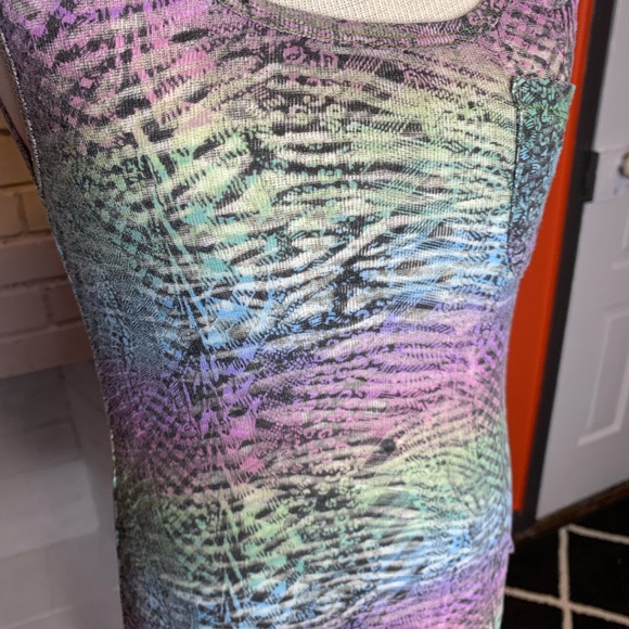Glo Jeans Multicolored Zebra Print Y2K Tank Top - Picture 6 of 8